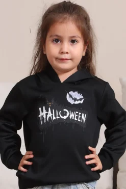 Black Halloween Família Costume Hooded Sweatshirt