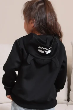 Black Halloween Família Costume Hooded Sweatshirt