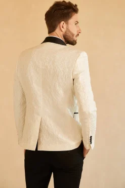 Blazer de Baile Masculino Lapela Shawl Jacquard