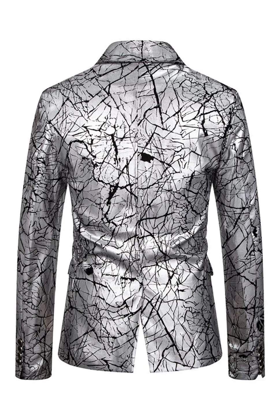 Blazer Dourado Blazer Masculino Lapela Entalhada