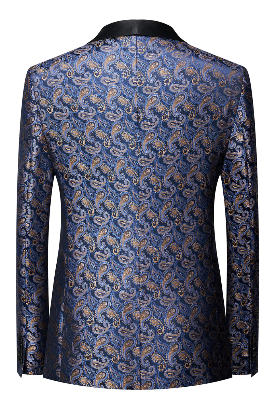 Blazer Formal Masculino com Estampa Marinha
