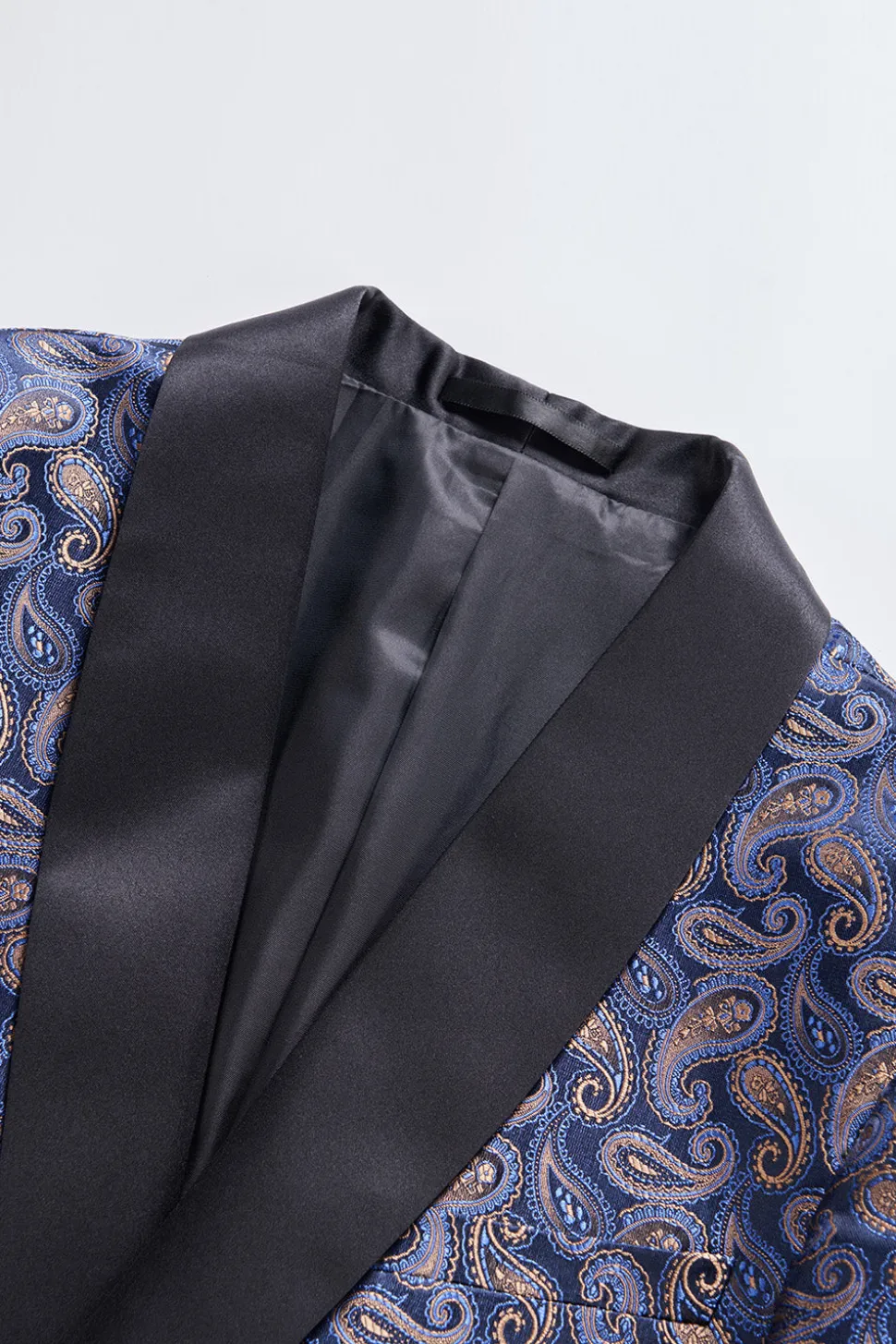 Blazer Formal Masculino com Estampa Marinha