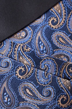 Blazer Formal Masculino com Estampa Marinha