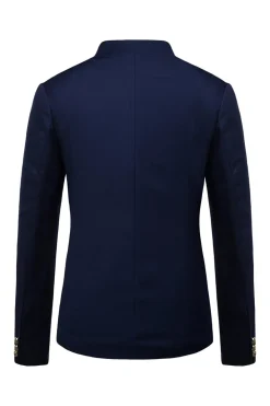 Blazer Masculino Colarinho de Pé Único Peito Azul Marinha