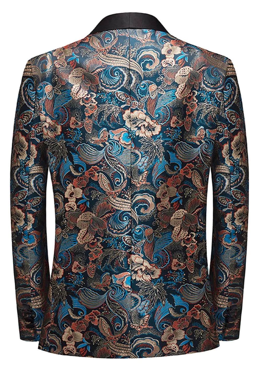 Blazer masculino de Lapel Lapel Floral Shawl