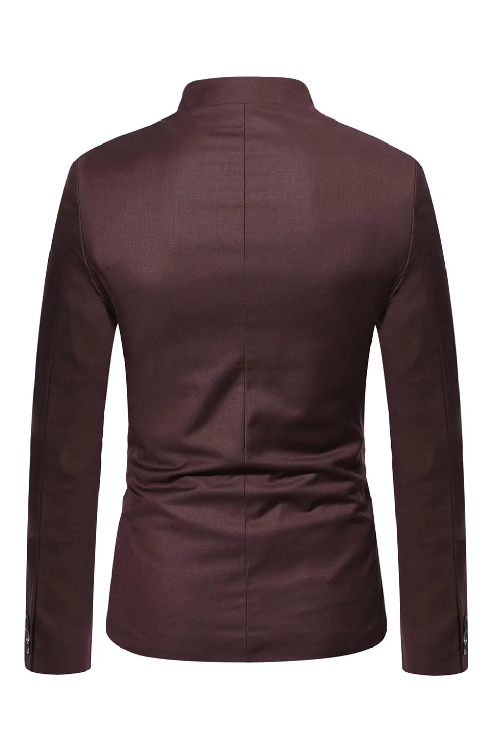 Blazer masculino único peito castanho