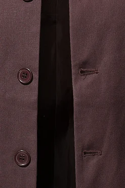 Blazer masculino único peito castanho