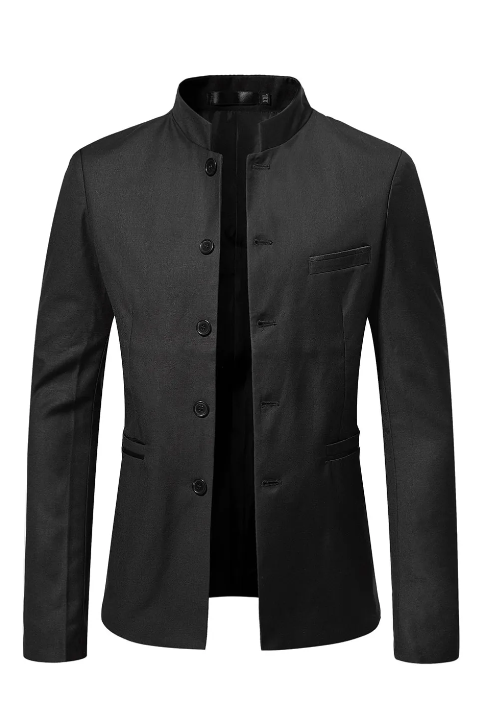 Blazer masculino único peito castanho