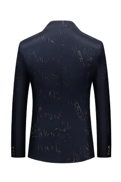 Blazer masculino único peito marinha