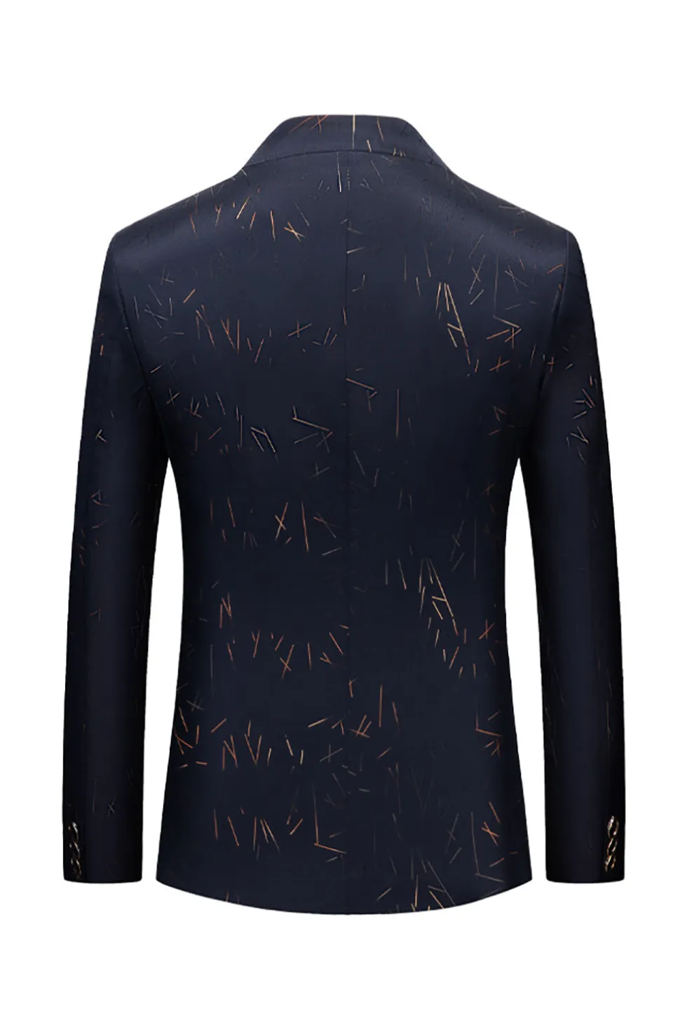 Blazer masculino único peito marinha