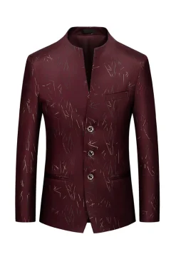 Blazer masculino único peito marinha