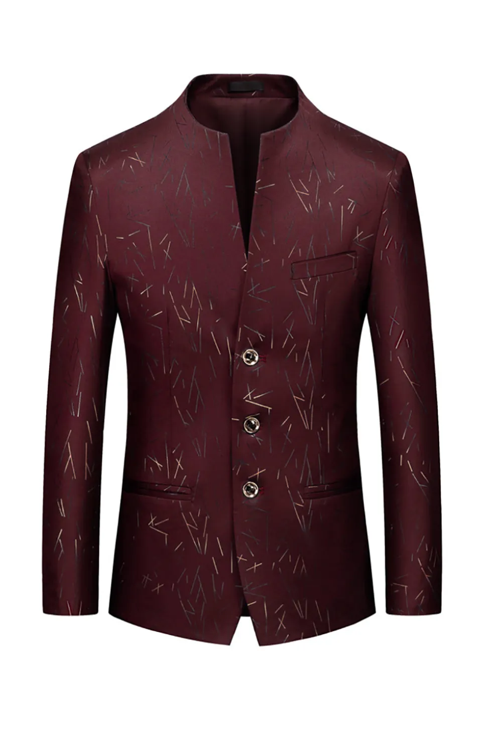 Blazer masculino único peito marinha