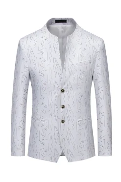 Blazer masculino único peito marinha