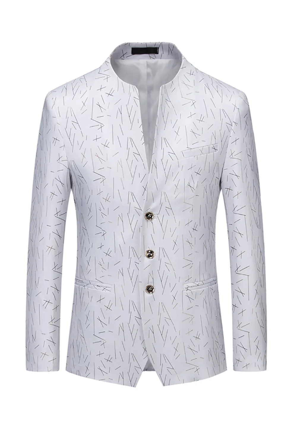 Blazer masculino único peito marinha