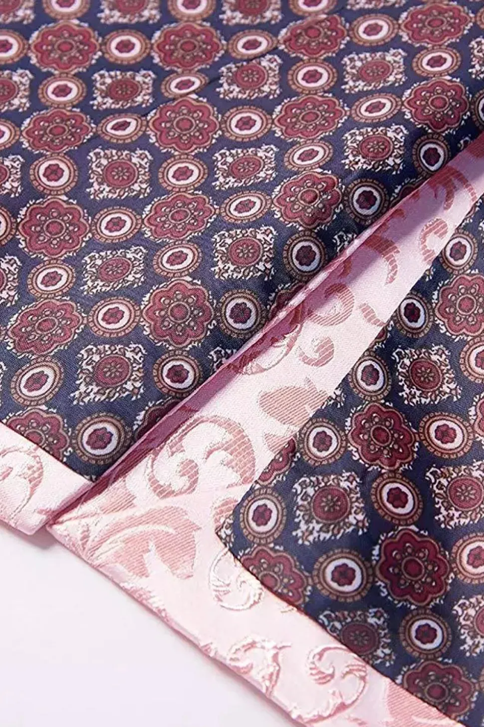 Blazer masculino rosa Lapela Shawl Jacquard