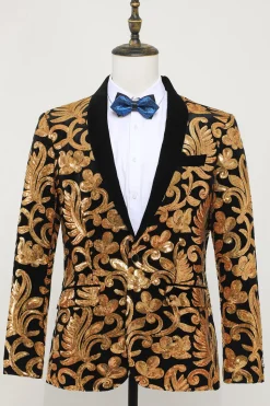 Blazer Masculino Slim Fit Ouro