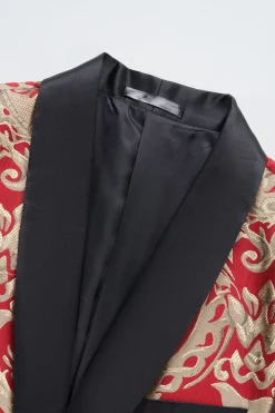 Blazer Masculino Verde Escuro com Bordado