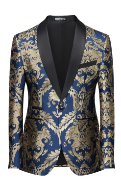 Blazer Masculino Verde Escuro com Bordado