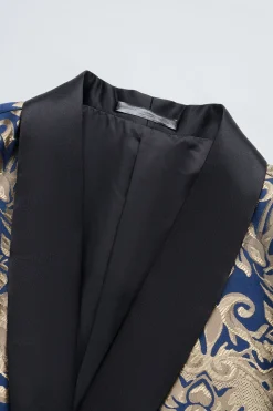 Blazer Masculino Verde Escuro com Bordado