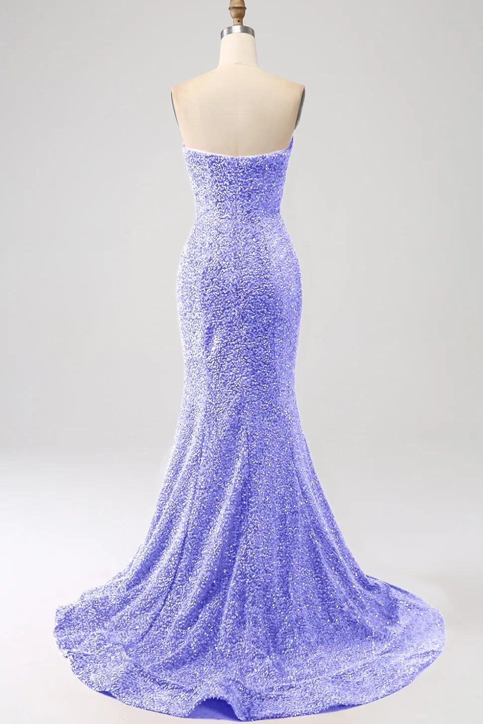 Bling Sereia Querida Hot Pink Sequins Long Prom Dress