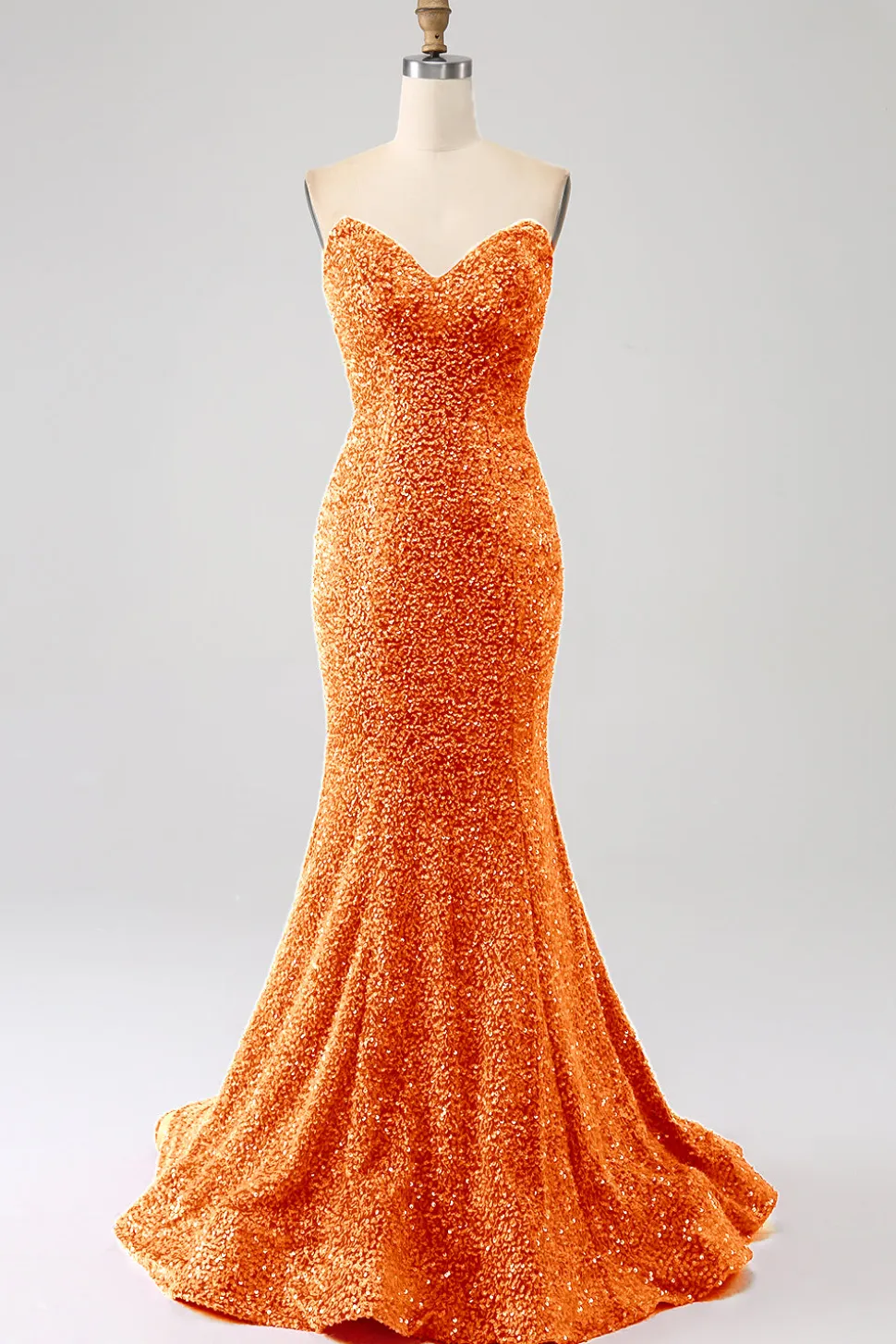 Bling Sereia Querida Hot Pink Sequins Long Prom Dress
