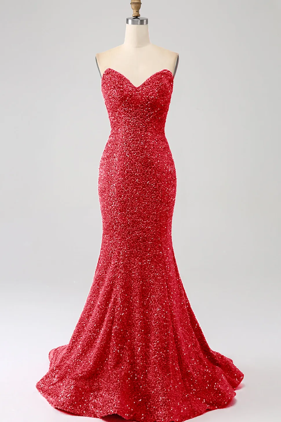 Bling Sereia Querida Hot Pink Sequins Long Prom Dress