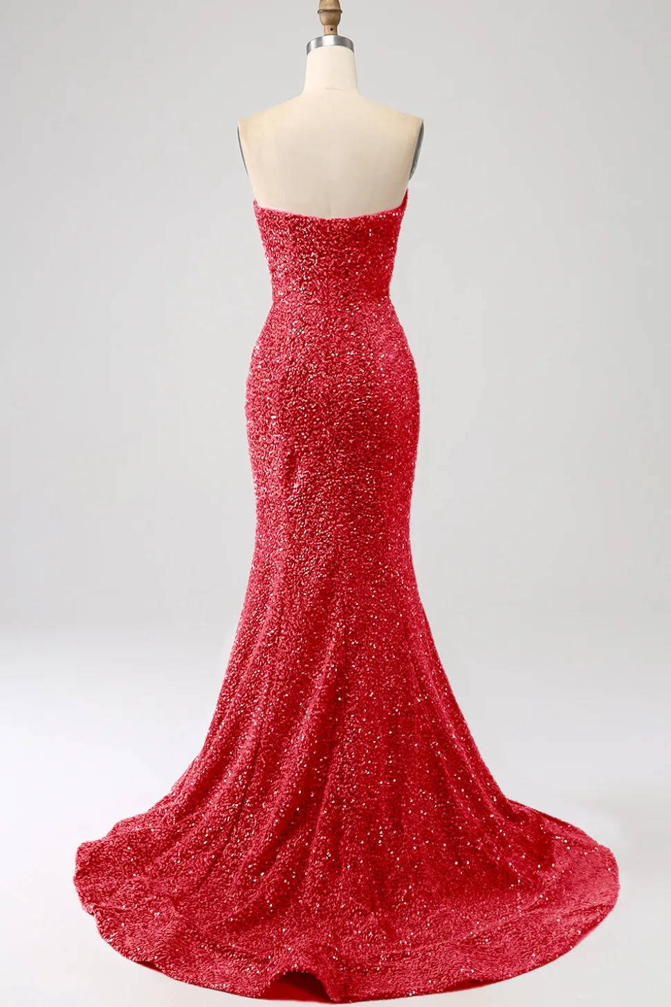 Bling Sereia Querida Hot Pink Sequins Long Prom Dress