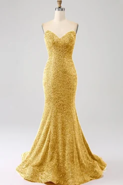 Bling Sereia Querida Hot Pink Sequins Long Prom Dress