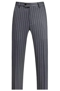 Blue Peak Lapel listrado 2 peças homens ternos