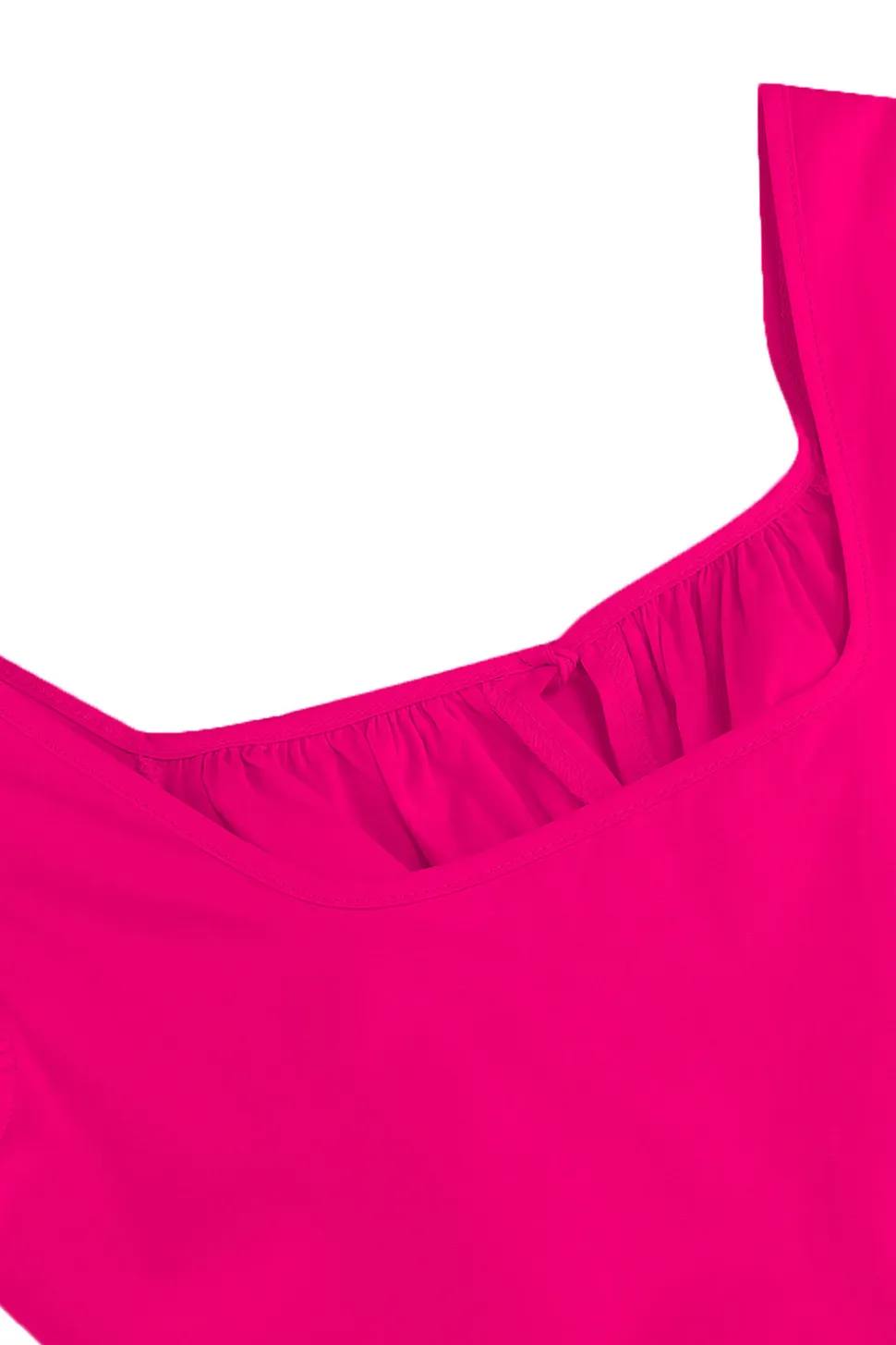Blue Square Neck A-Line Midi Vestido dos anos 1950