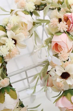 Blush Camélia Floral Coroa Noiva Casamento Headband