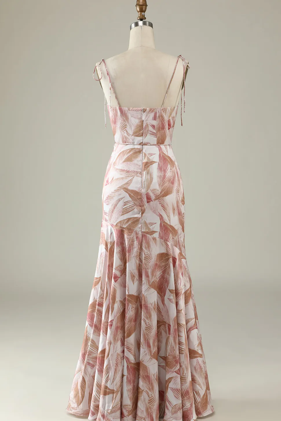 Blush Floral Boho Sereia Vestido Madrinha