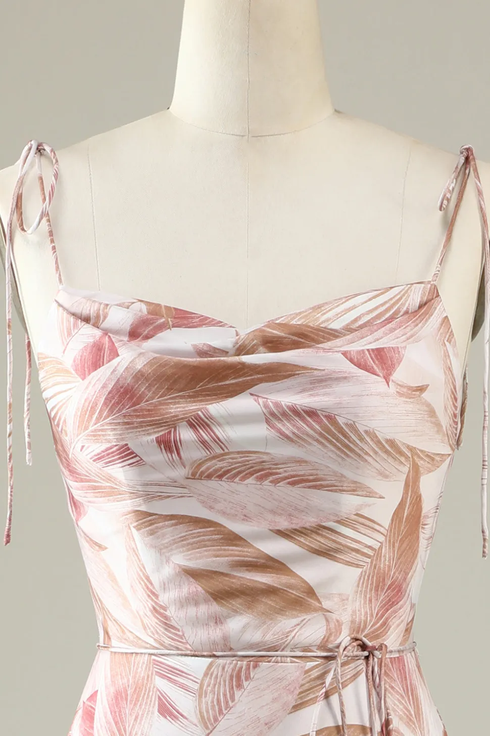 Blush Floral Boho Sereia Vestido Madrinha