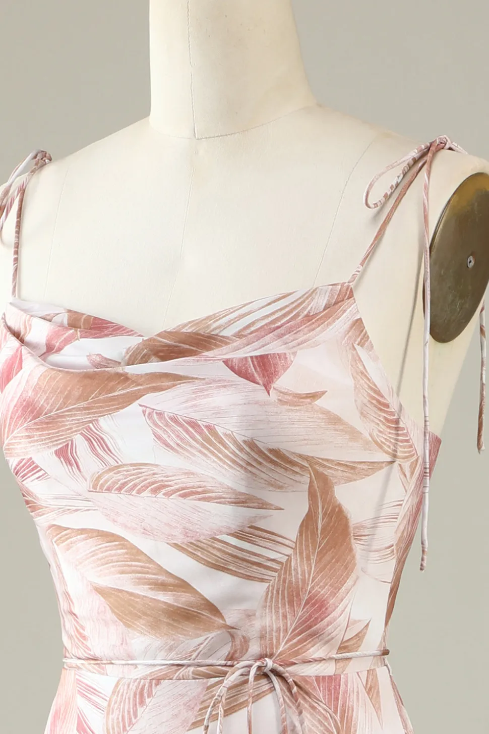 Blush Floral Boho Sereia Vestido Madrinha