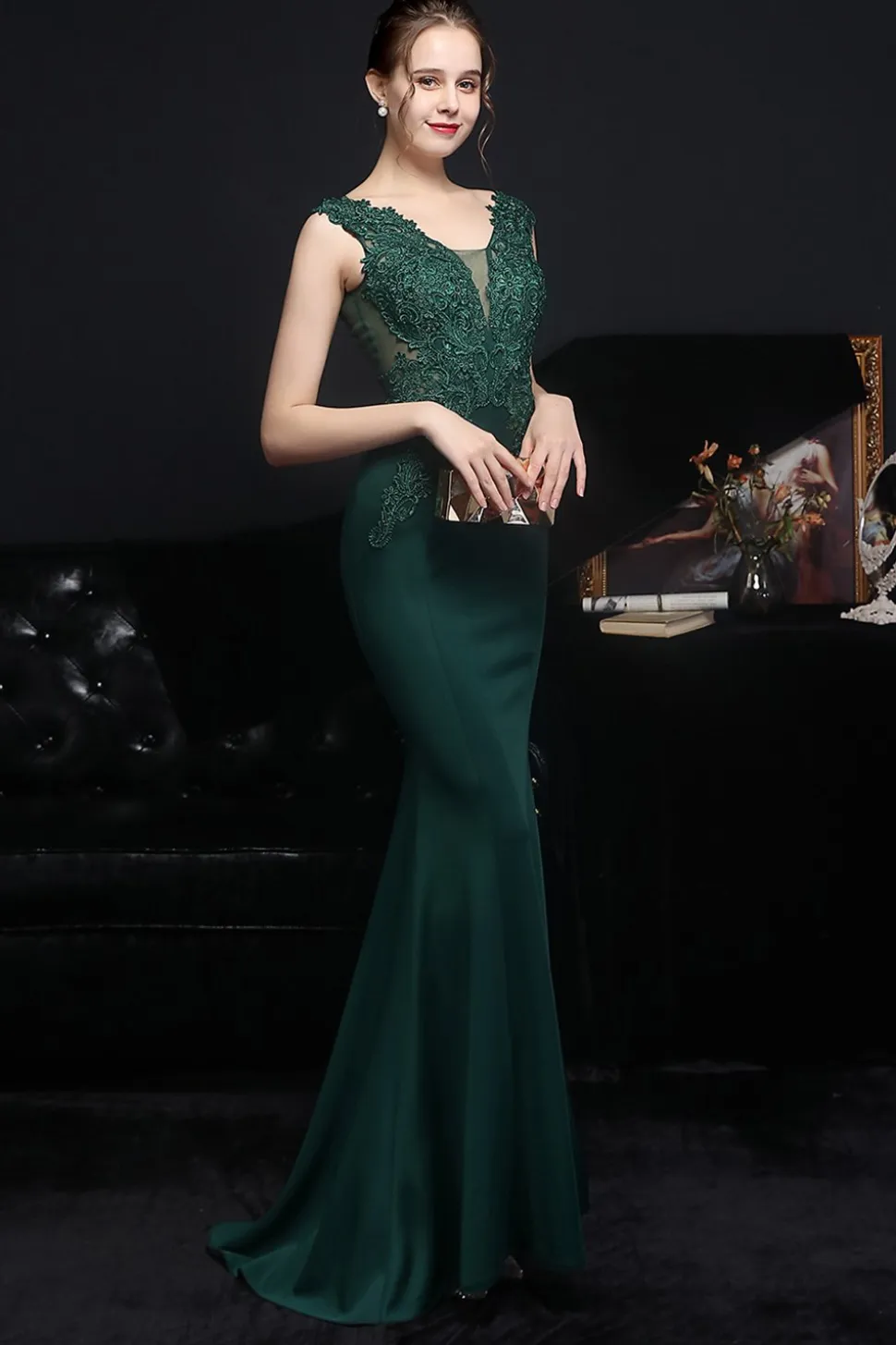 Blush Mermaid Vestido de baile