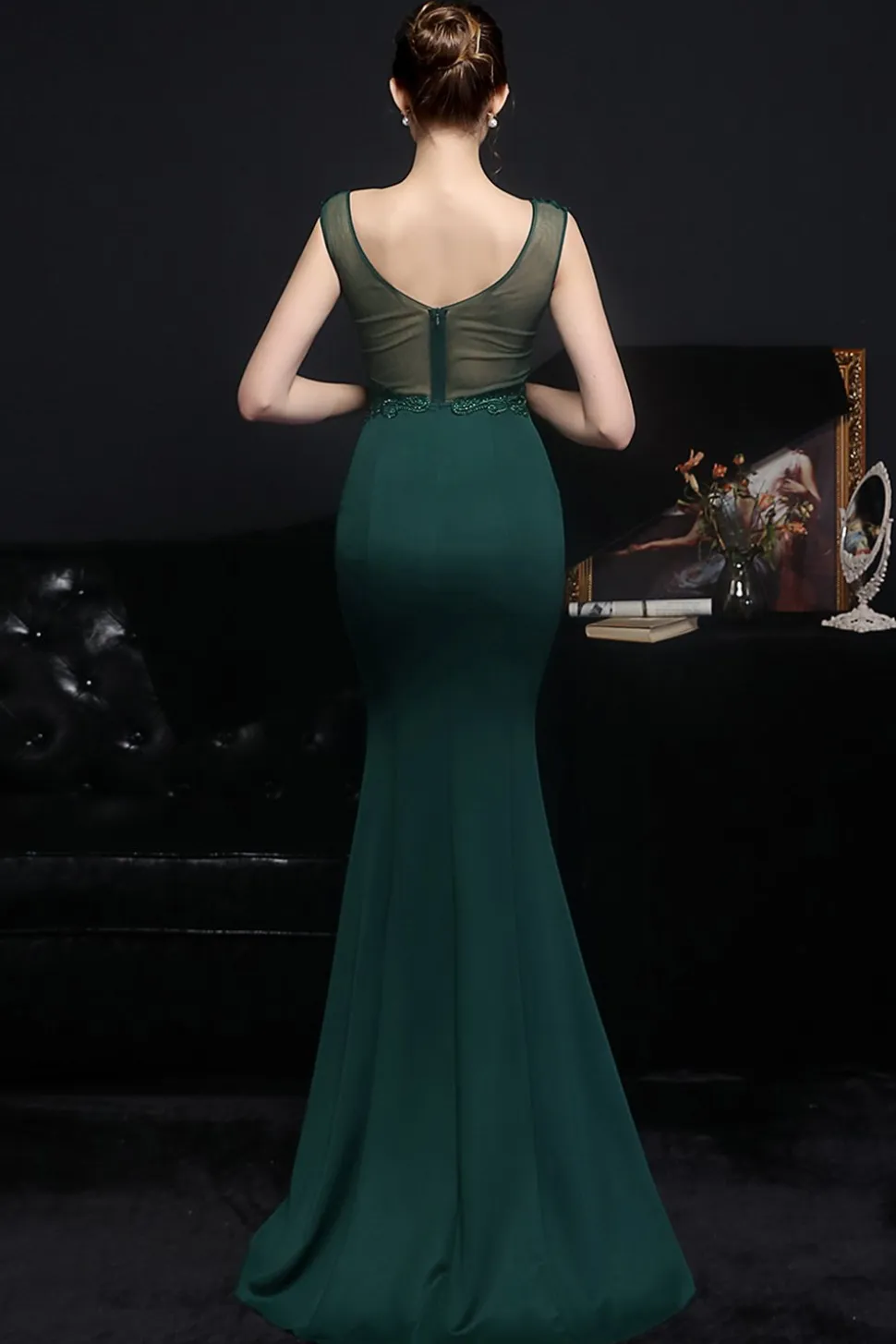 Blush Mermaid Vestido de baile