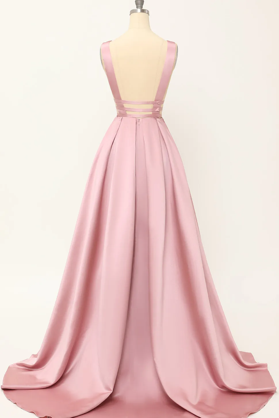 Blush Satin Longo Vestido de Baile