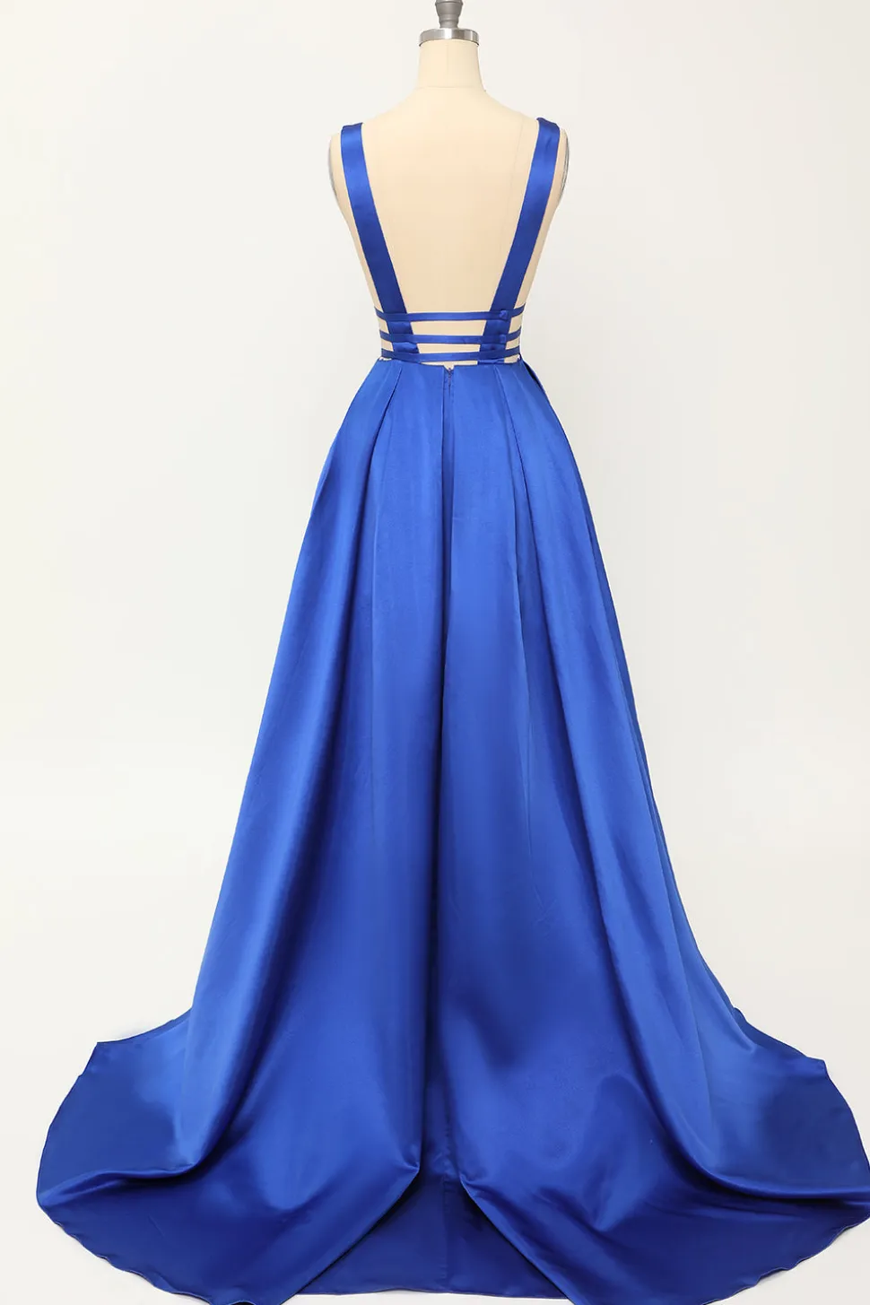 Blush Satin Longo Vestido de Baile