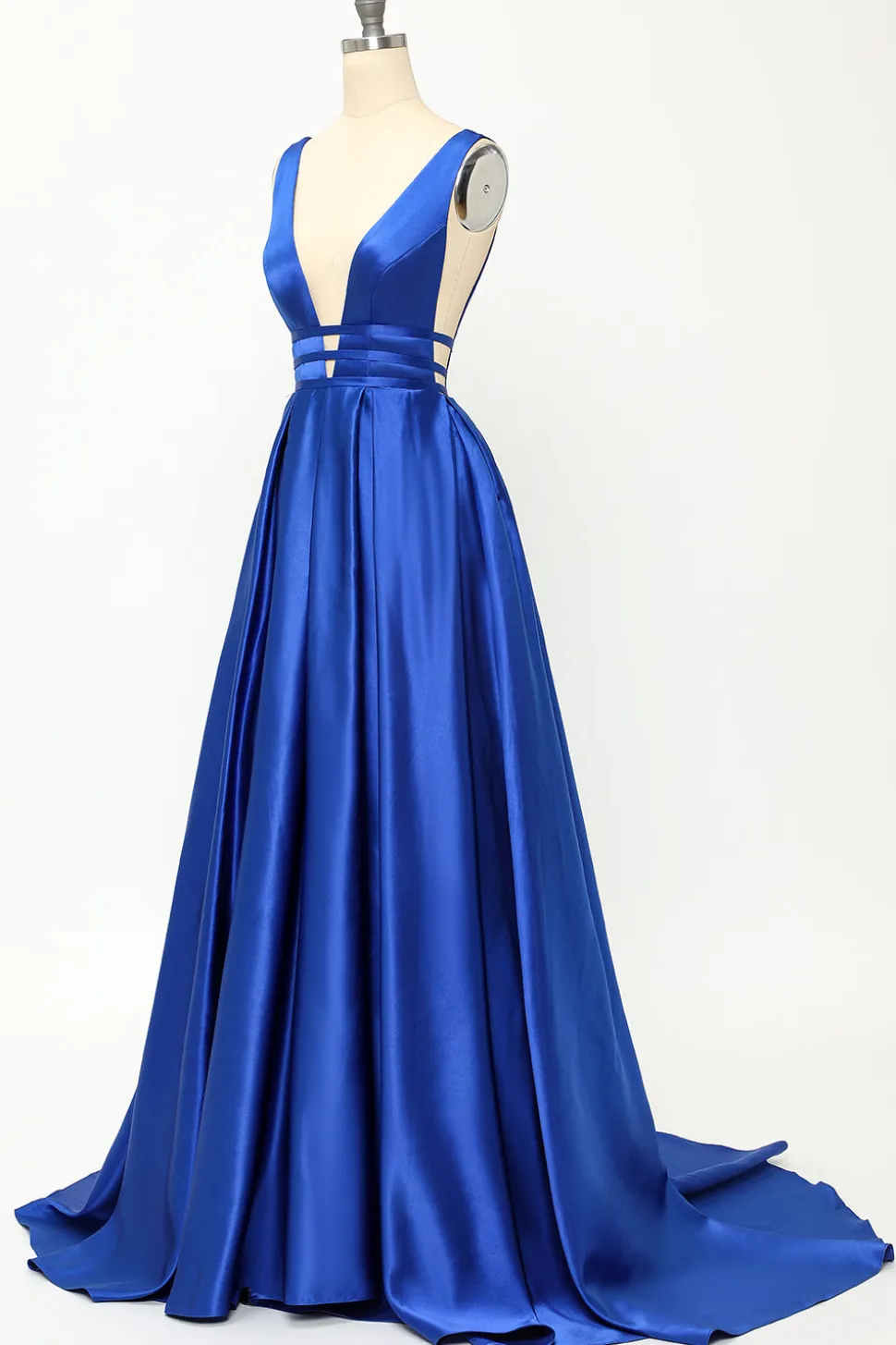 Blush Satin Longo Vestido de Baile