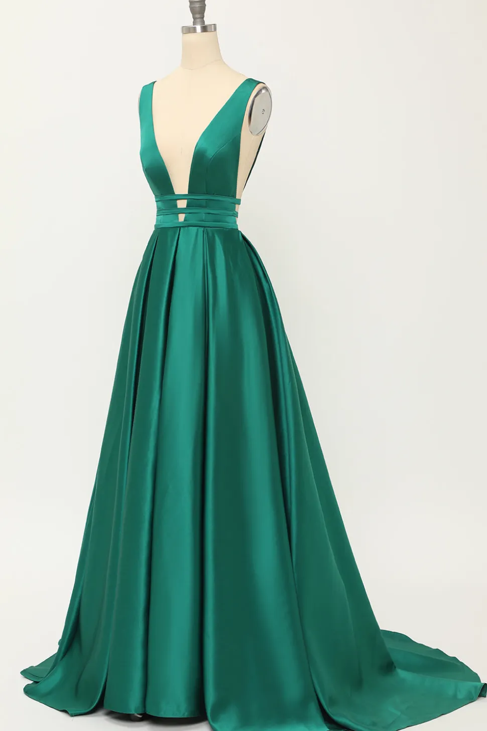 Blush Satin Longo Vestido de Baile