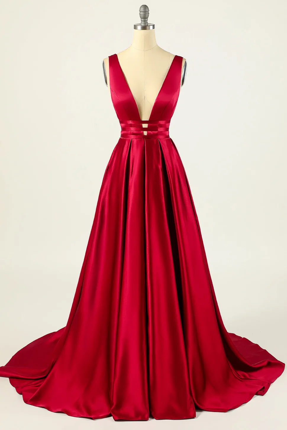 Blush Satin Longo Vestido de Baile