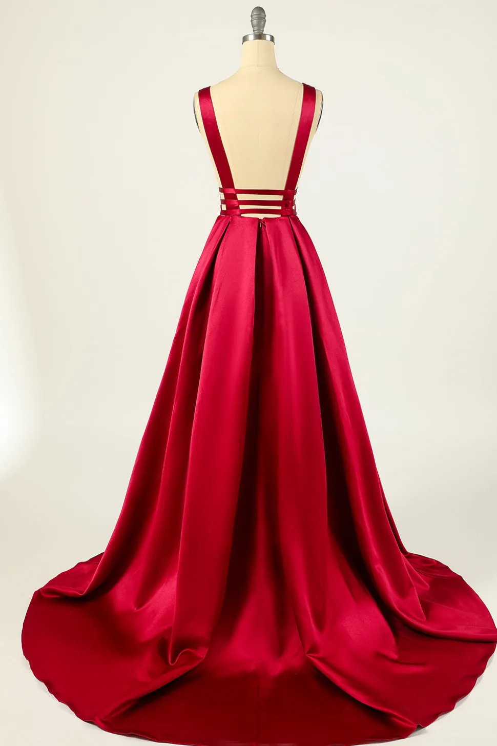 Blush Satin Longo Vestido de Baile