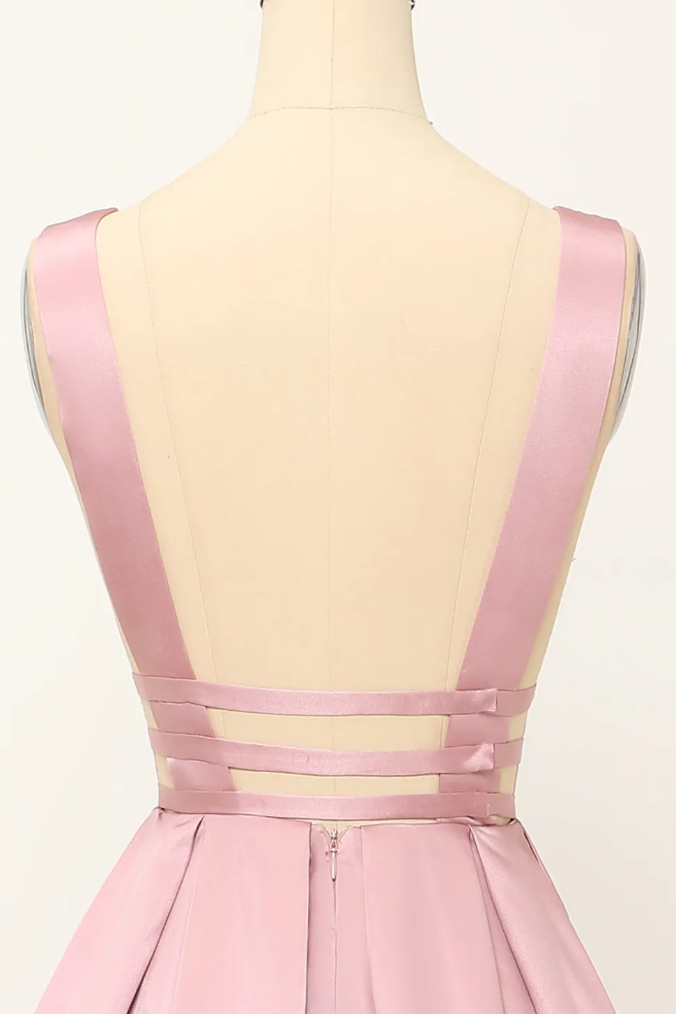 Blush Satin Longo Vestido de Baile