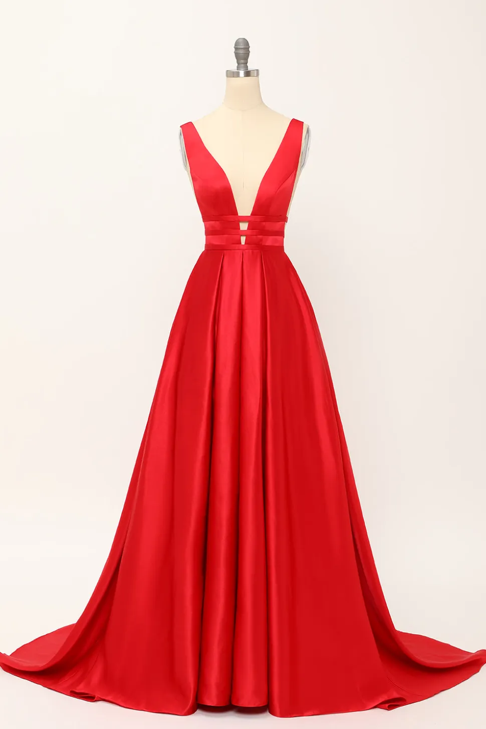 Blush Satin Longo Vestido de Baile