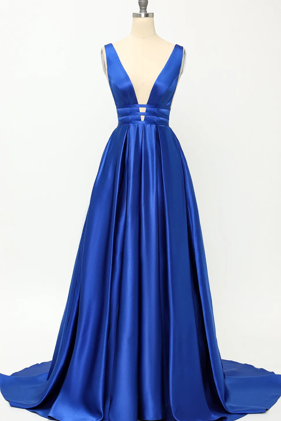 Blush Satin Longo Vestido de Baile
