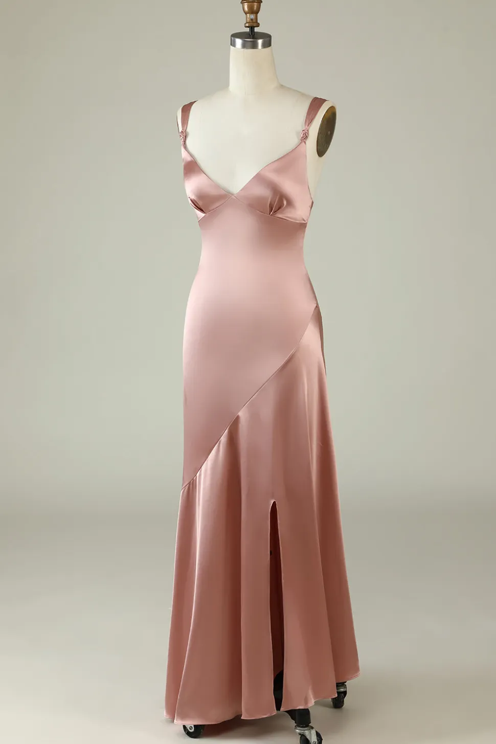 Blush Vestido de Dama de Honor Assimétrico