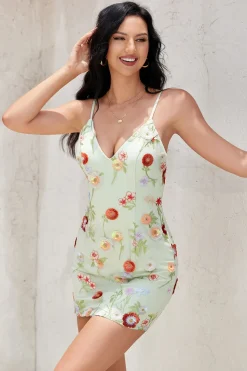 Bodycon Esparguete Correias Olive Sequins Backless Homecoming Dress com Bordado