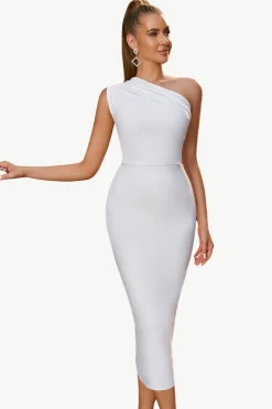 Bodycon One Shoulder Black Party Dress
