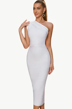 Bodycon One Shoulder Black Party Dress