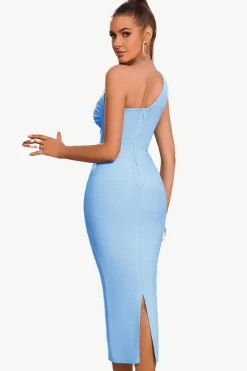 Bodycon One Shoulder Black Party Dress